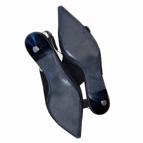 Coach Sandra Suede Slingback Heels - Picture 2 of 3